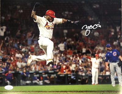 Yadier Molina St. Louis Cardinals Autographed 8 x 10 Staring Photograph